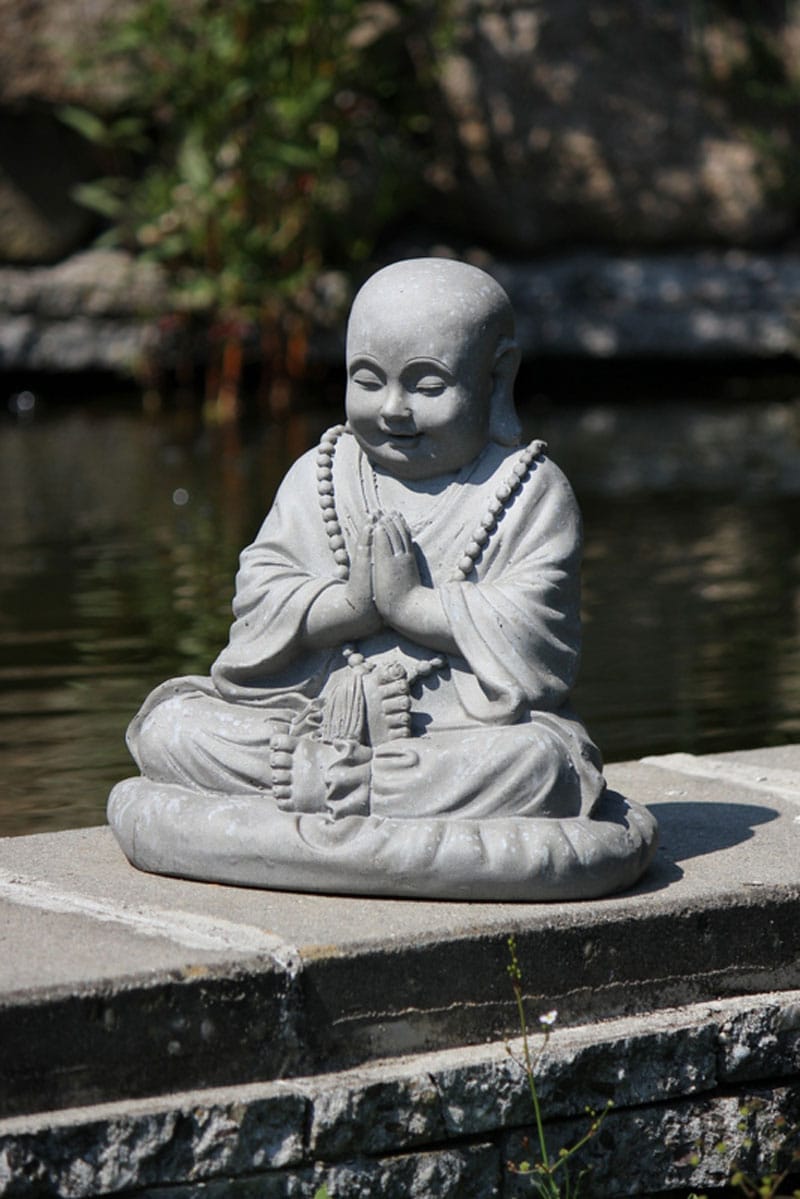 Mediterande Buddha Staty Boeddha Beelden