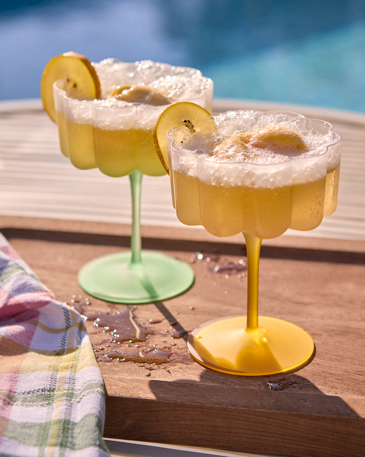 LILLIE Cocktail-/Dessertglas Gul – Set om 4 st