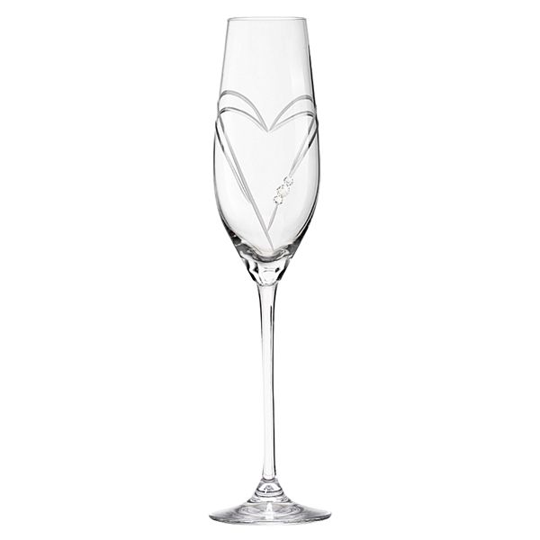 Two Hearts - Champagneglas med Swarovski-kristaller Highballglas MATRIVO