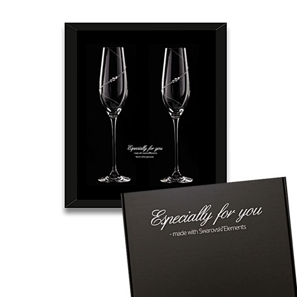 New Pen - Champagneglas med Swarovski-kristaller Rödvinsglas MATRIVO