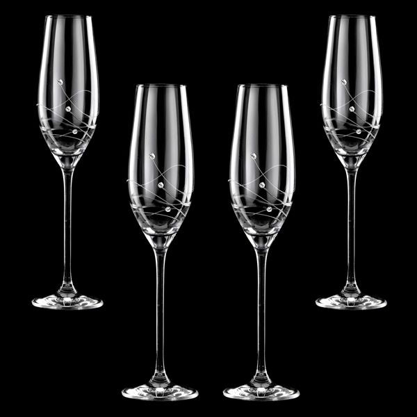 Clio - Champagneglas med Swarovski-kristaller Rödvinsglas MATRIVO