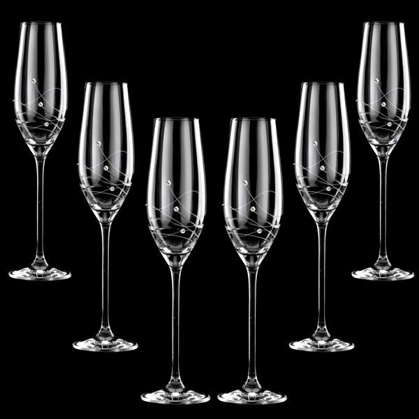 Clio - Champagneglas med Swarovski-kristaller Rödvinsglas MATRIVO