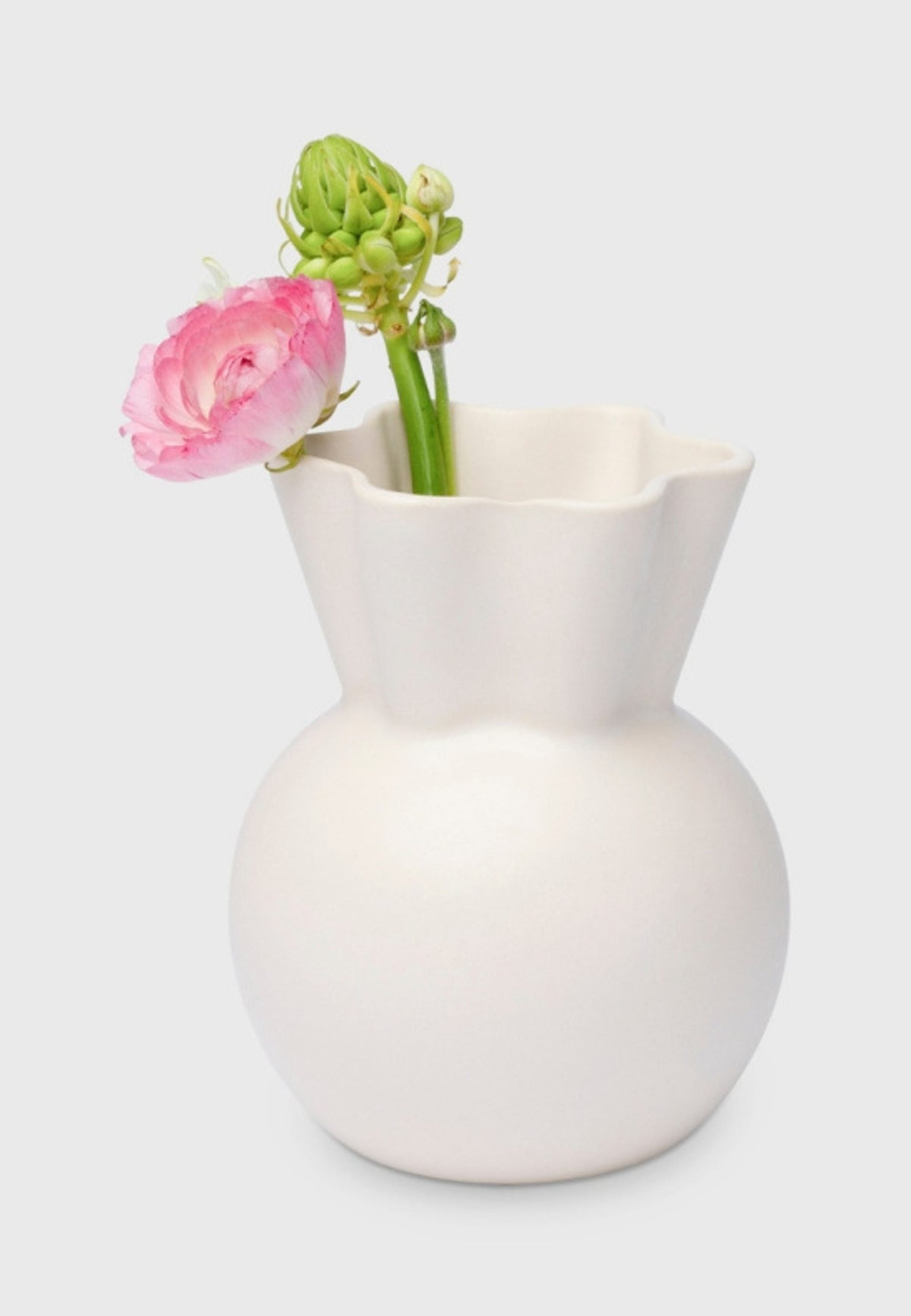 Vas Eva Stoer Nielsen 14 cm Vit från Spring Copenhagen