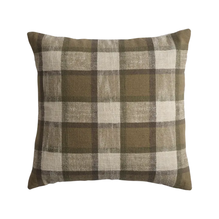 LABAN Kuddfodral grön/elfenben 45 × 45 cm – 2-pack