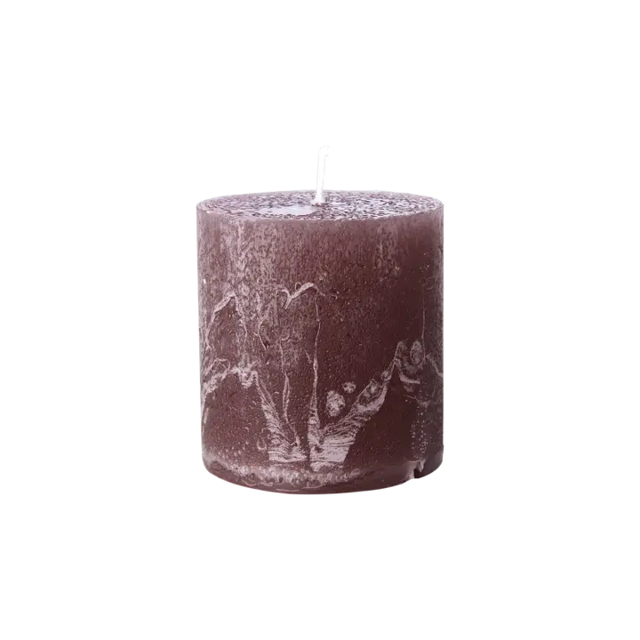 COTE NORD Blockljus plommonlila diameter 7 × 7,5 cm