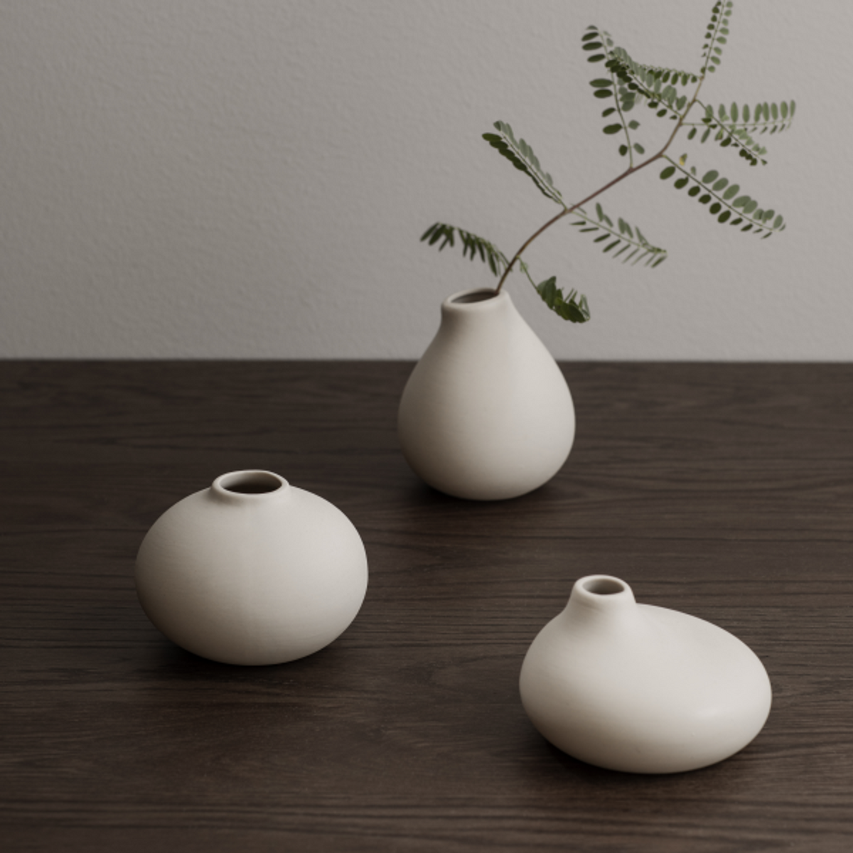 Vas Nona Set Av 3 Vit från blomus
