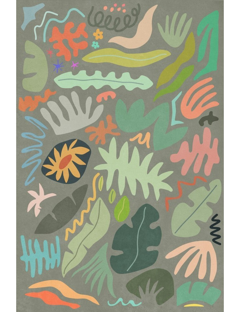 Affisch - Botanical Colors And Shapes Ii