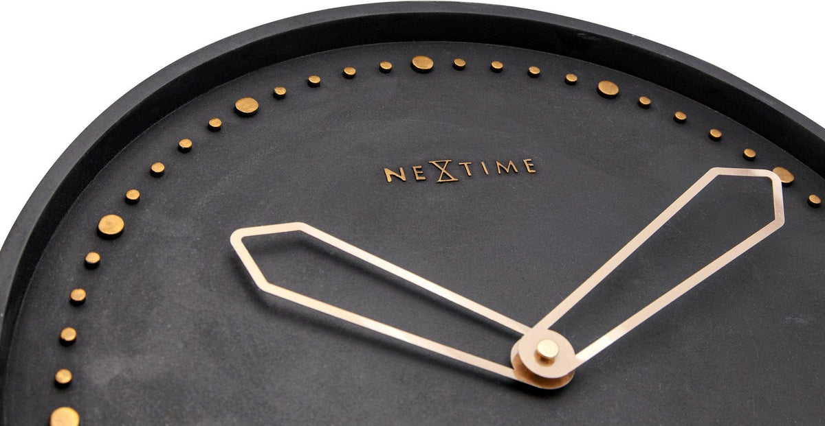 Väggklocka Cross Ø35 cm Svart/Guld från NeXtime