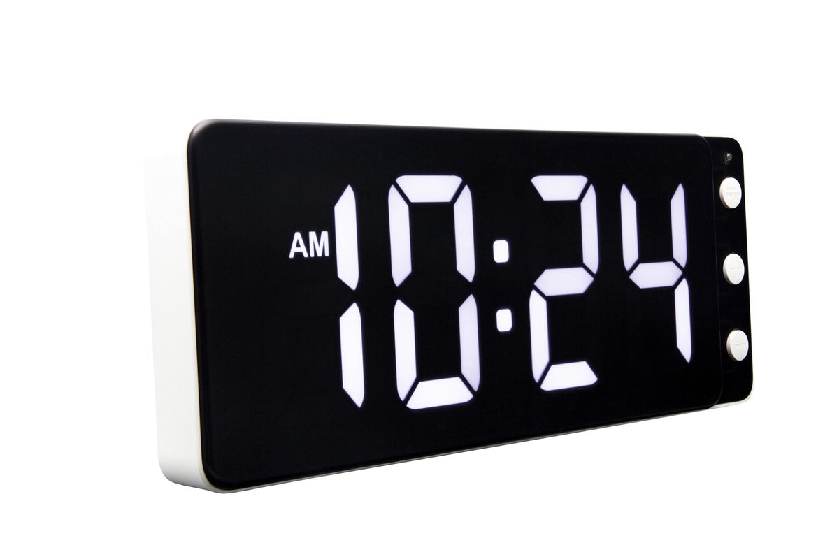 Väggklocka/Bordsklocka Digital 27 cm Svart/Vit från NeXtime