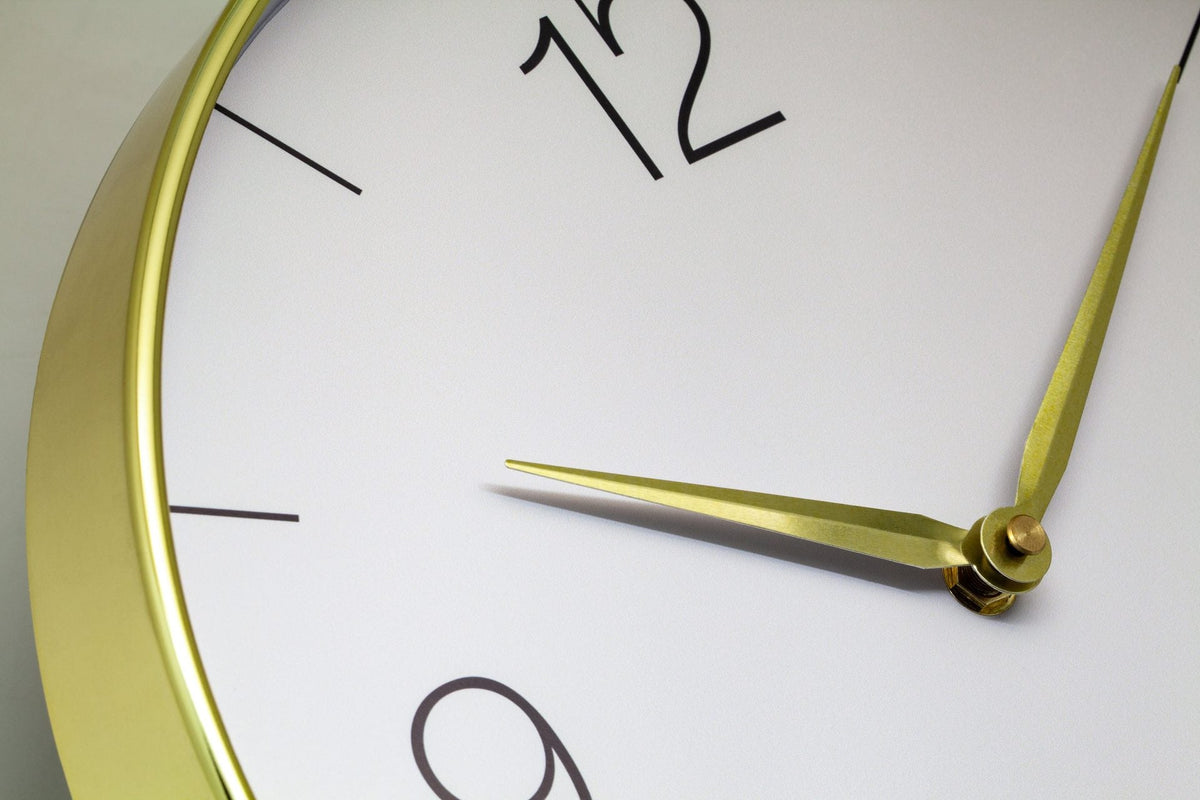 Väggklocka Finesse Nxt 30,5 cm Guld/Grå från NeXtime