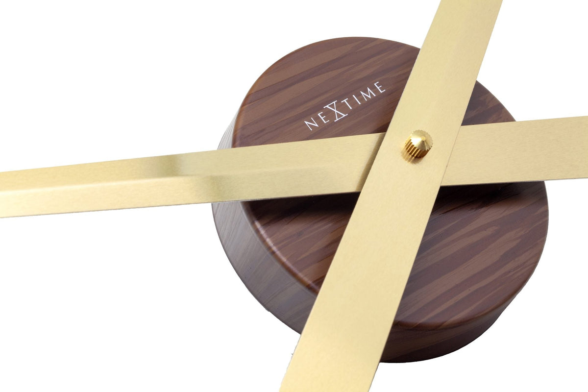 Väggklocka Hands 85 cm Vintage Gold från NeXtime