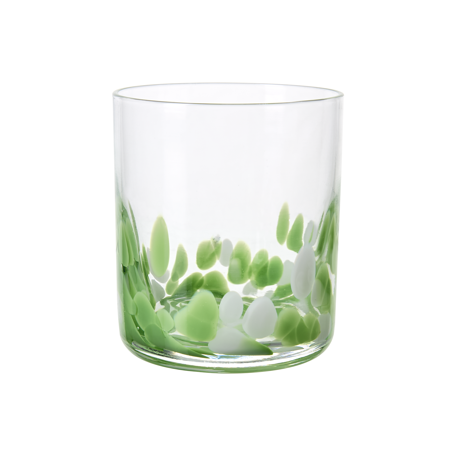 Klar/Grön: Cocktailglas klar/grön, munblåst handgjort glas 30 cl från Hemboden