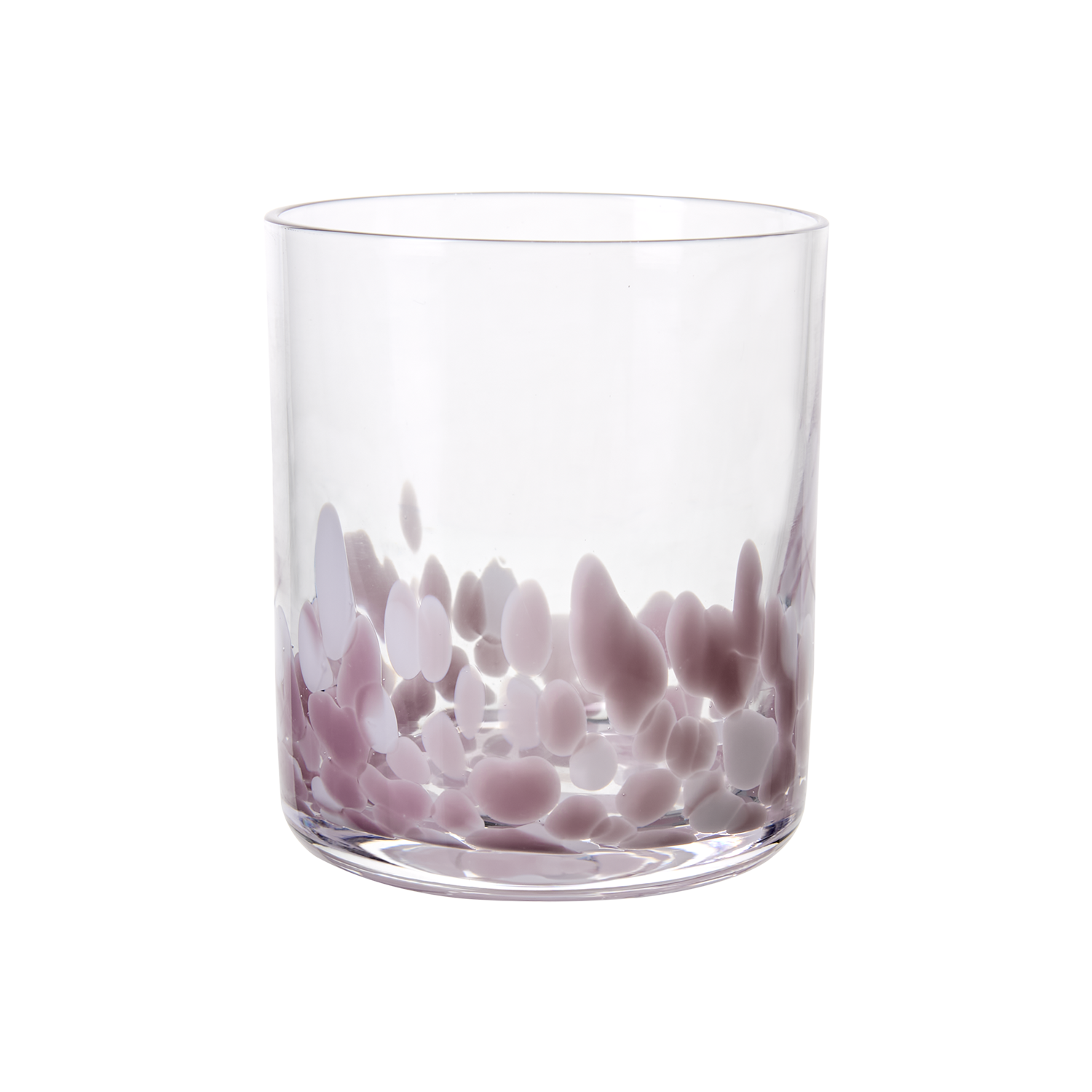 Cocktailglas klar/rosa, munblåst handgjort glas 30 cl från Hemboden.