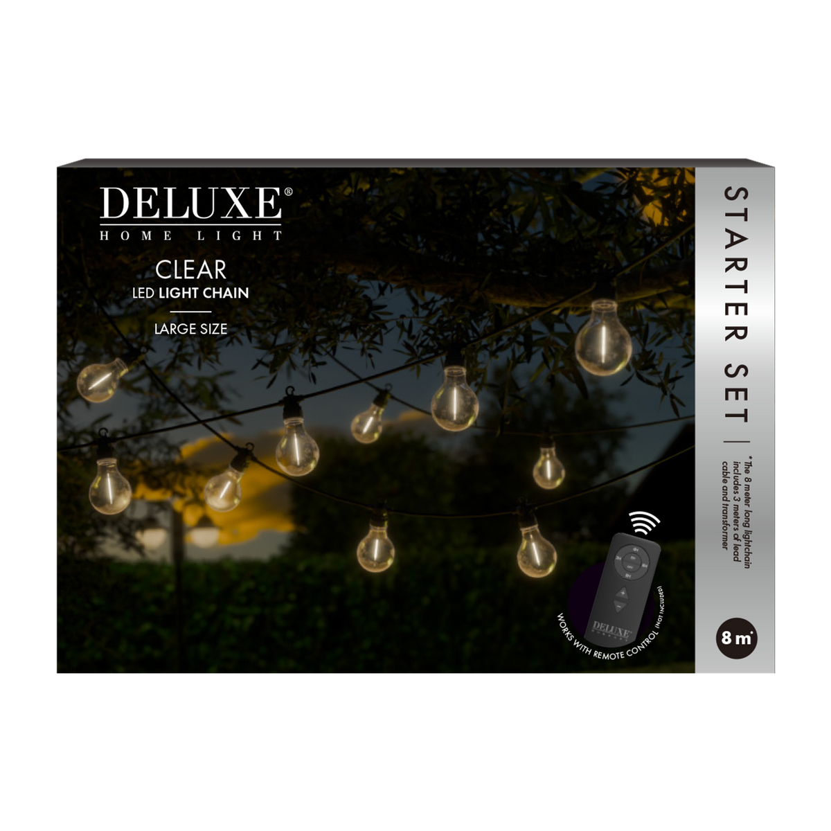 Ljusslinga LED Clear Starter Set L 8 m från DeluxeHomeart