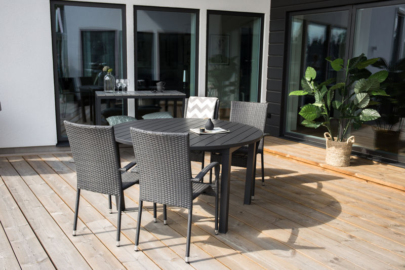Marbella Matbord Ø140 Svart