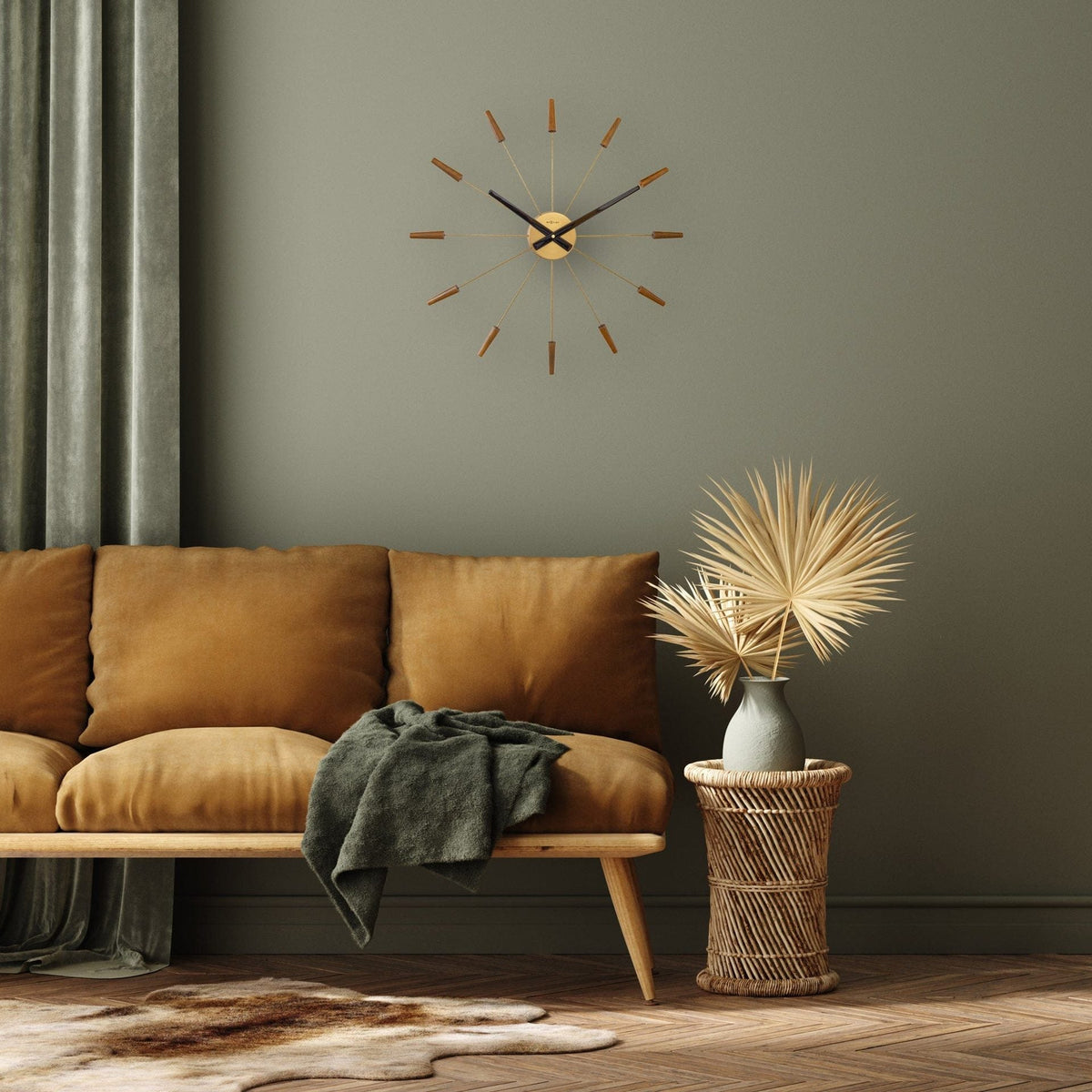 Väggklocka Plug Inn 58 cm Brons från NeXtime