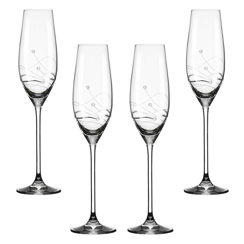 Clio - Champagneglas med Swarovski-kristaller Rödvinsglas MATRIVO