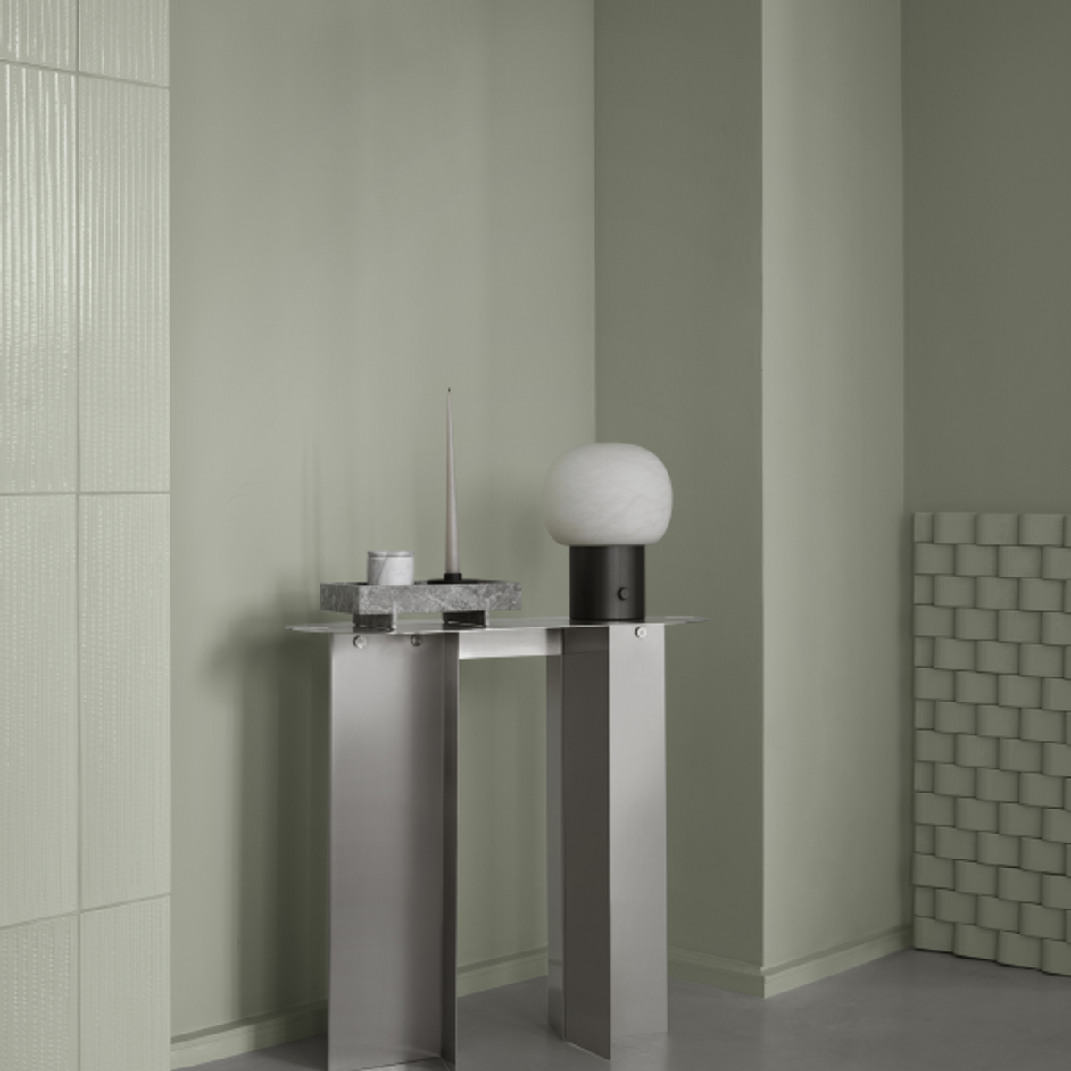 Doftljus Frabli Marmor 8 cm Tonga Sharkskin från blomus