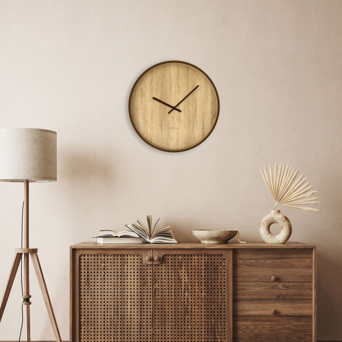 Väggklocka Oslo L 50 cm Brun från NeXtime