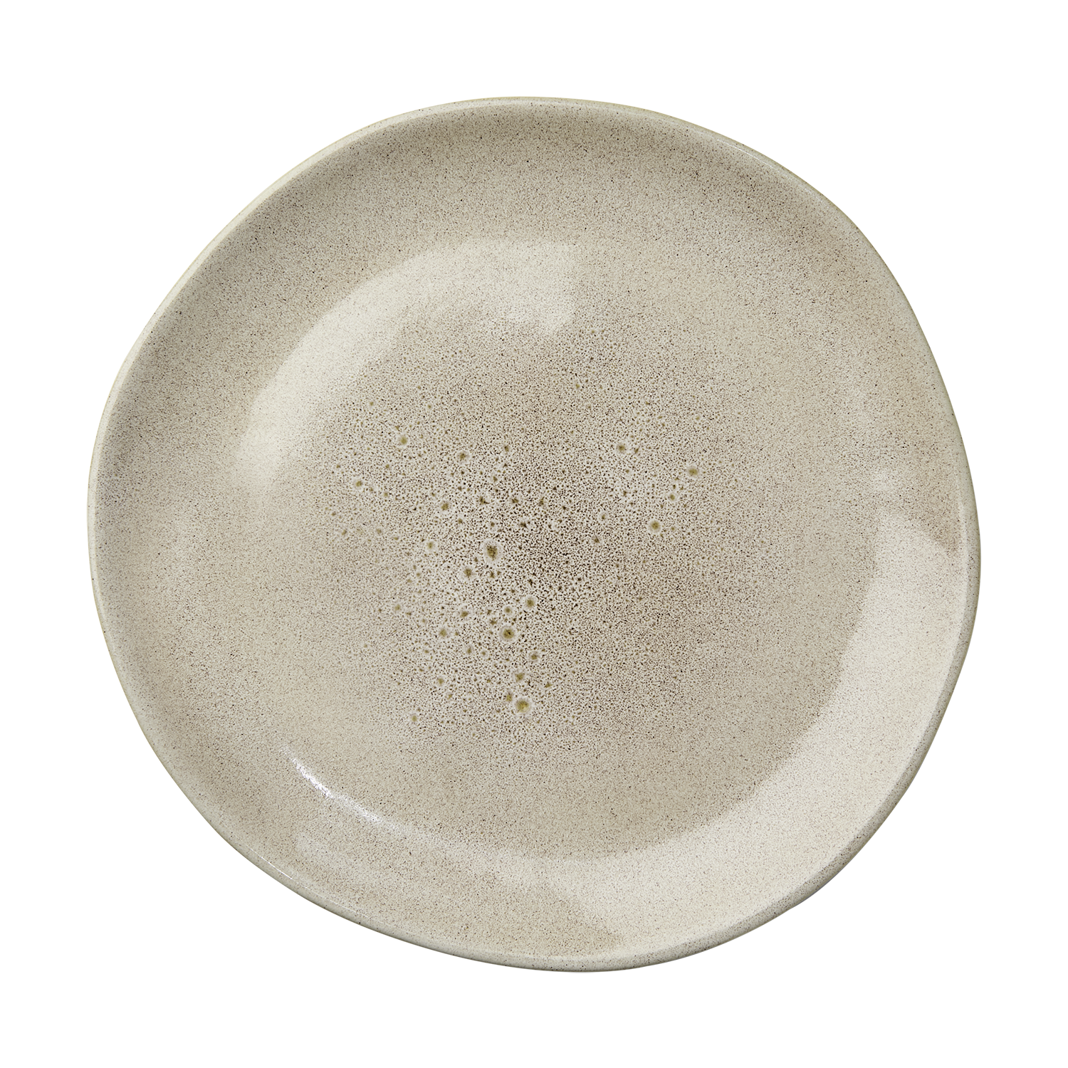 HILMA tallrik beige Ø26 cm, stengods med handgjord känsla från Hemboden.