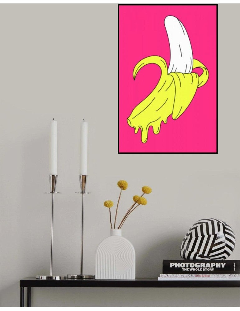 Affisch - Melting Pink Banana