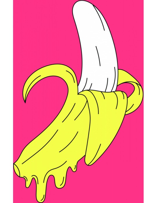 Affisch - Melting Pink Banana