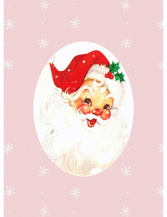 Affisch - Pink Santa Claus Father Christmas