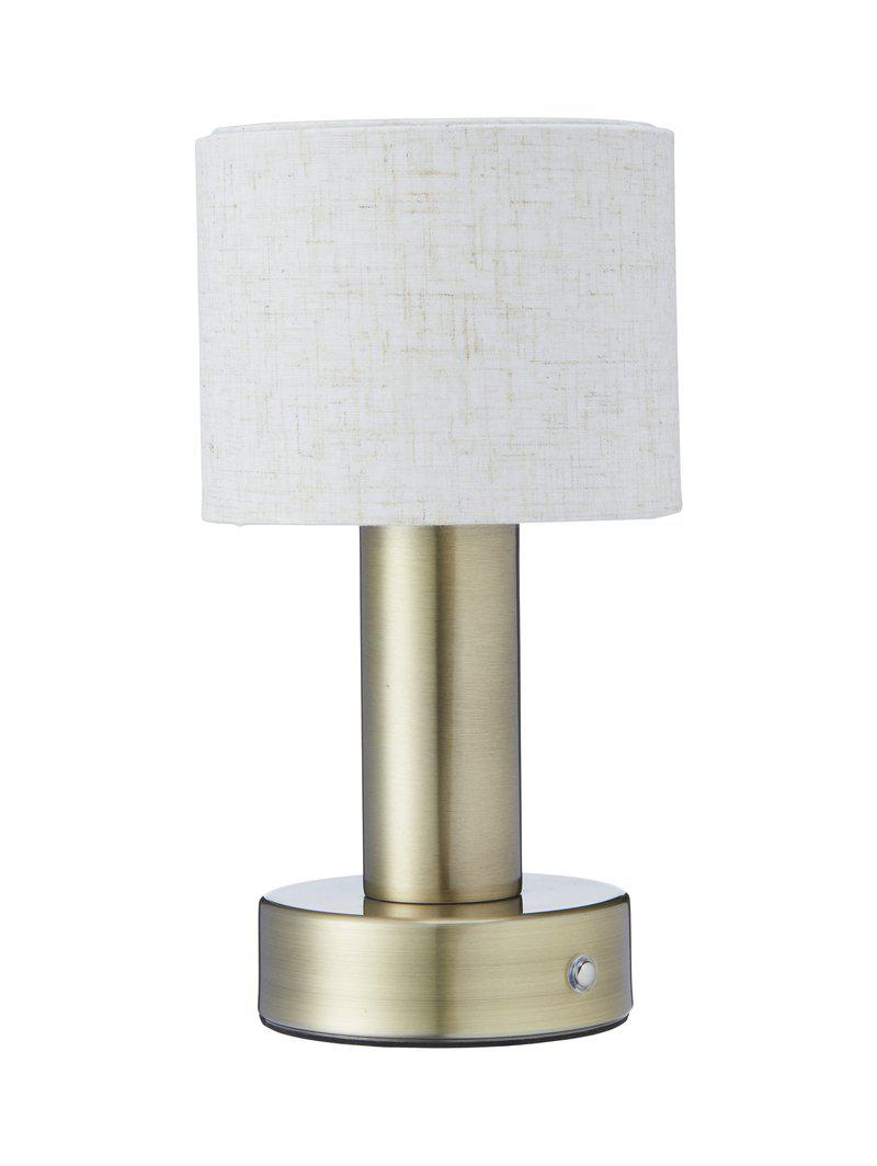 Uppladdningsbar bordslampa Tiara mässing 24 cm – PR Home