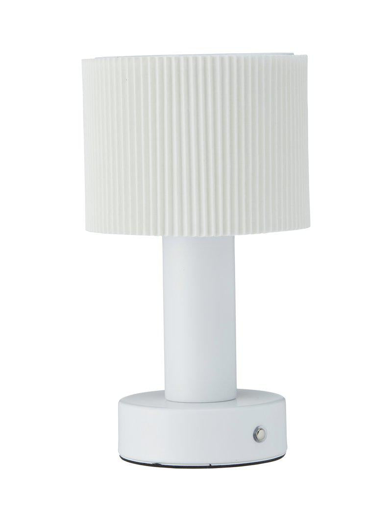 Uppladdningsbar bordslampa Tiara vit 24 cm – PR Home