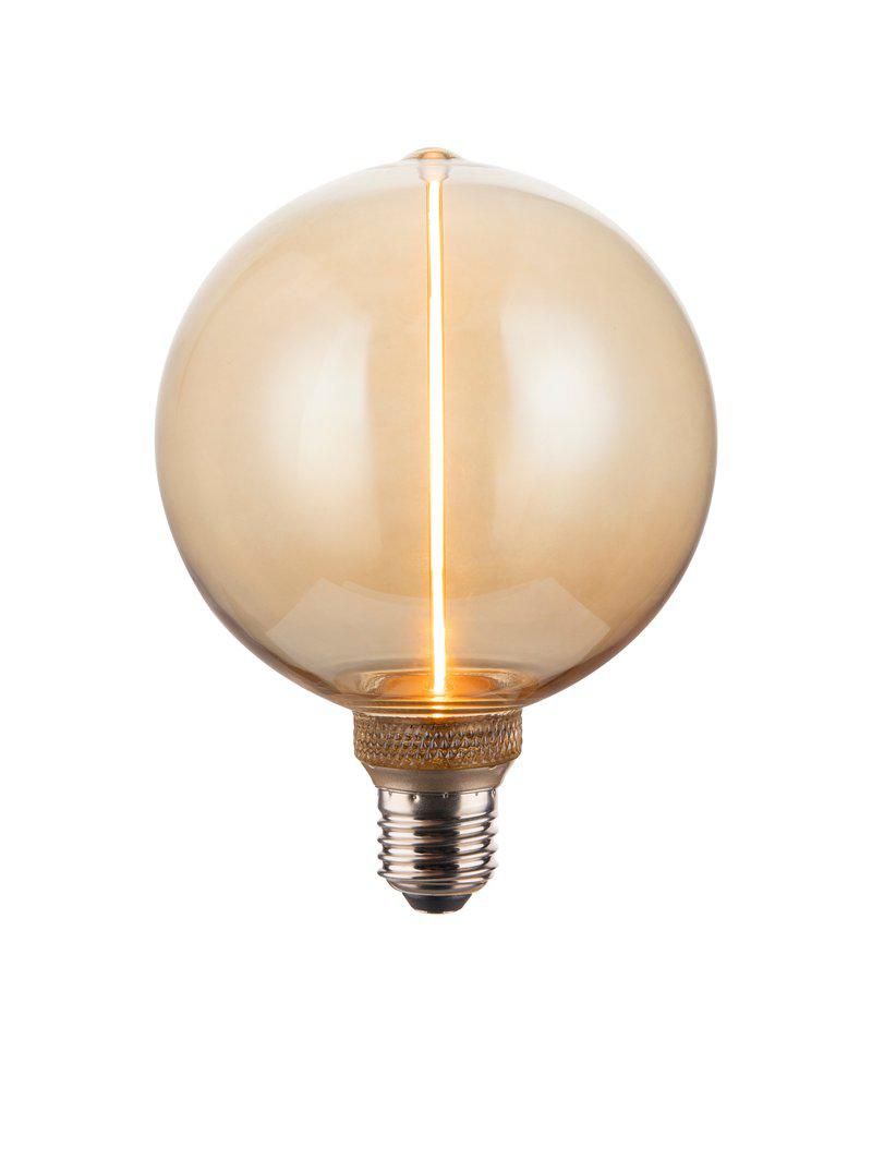 5-pack Edge LED G125 bärnsten E27 2 W – PR Home. Bilden visar en ljuskälla ur paketet.