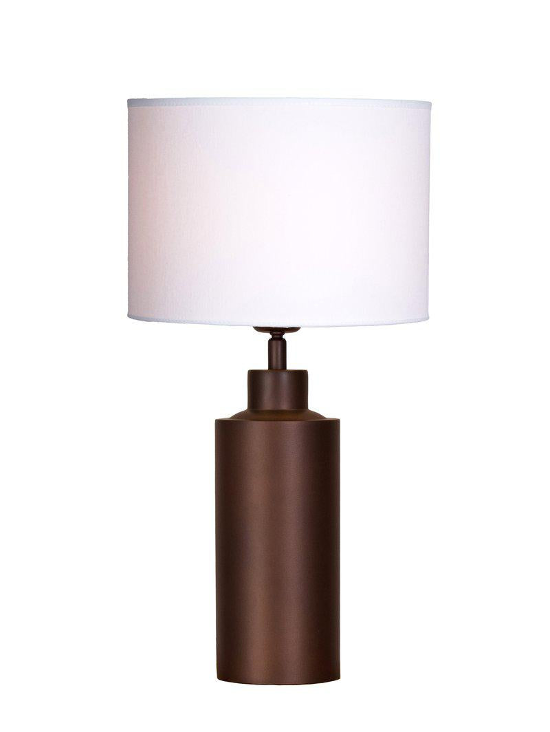 Bordslampa Solo antikbrun med vit skärm 46 cm – PR Home