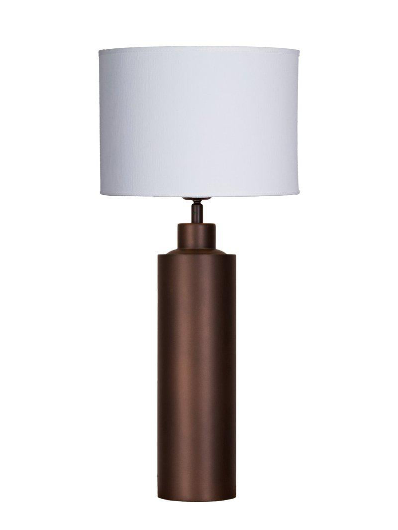 Bordslampa Solo antikbrun med vit skärm 57 cm – PR Home