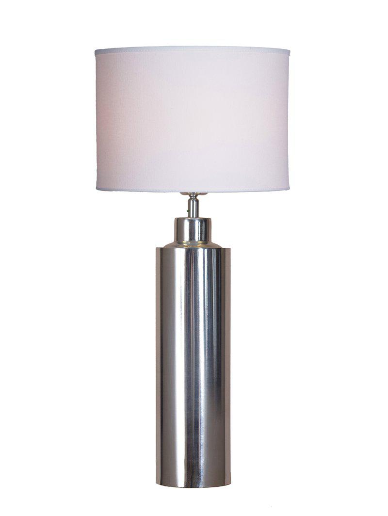Bordslampa Solo krom med vit skärm 57 cm – PR Home