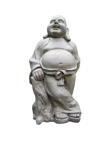 Leende och stående Buddha Staty för trädgård