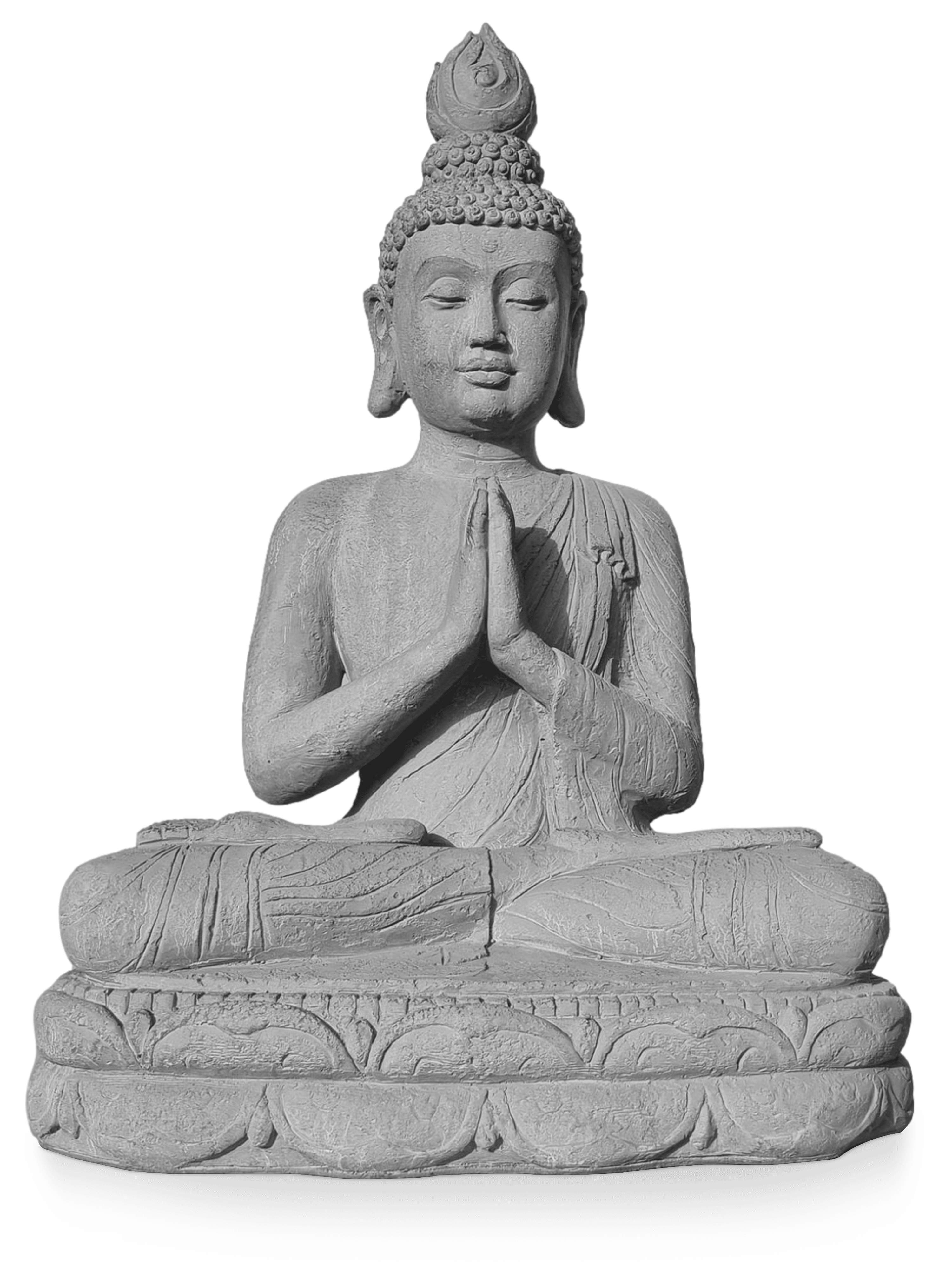 Trädgårdsstaty Guanyin Stor Grå