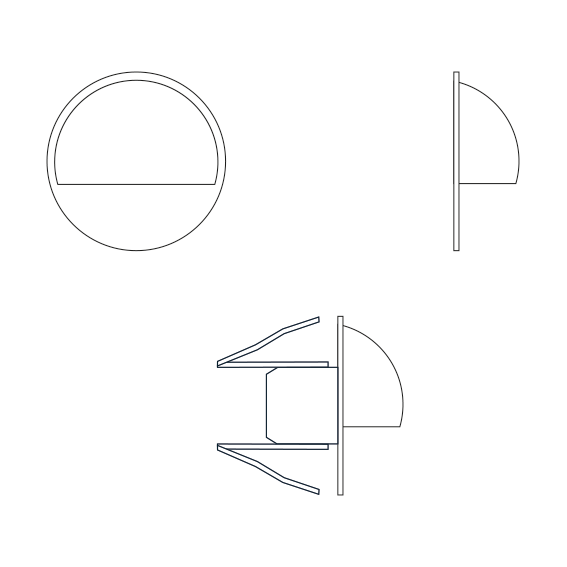 Aries x 4 (svart) Decklights LightsOn Garden Plug & Play