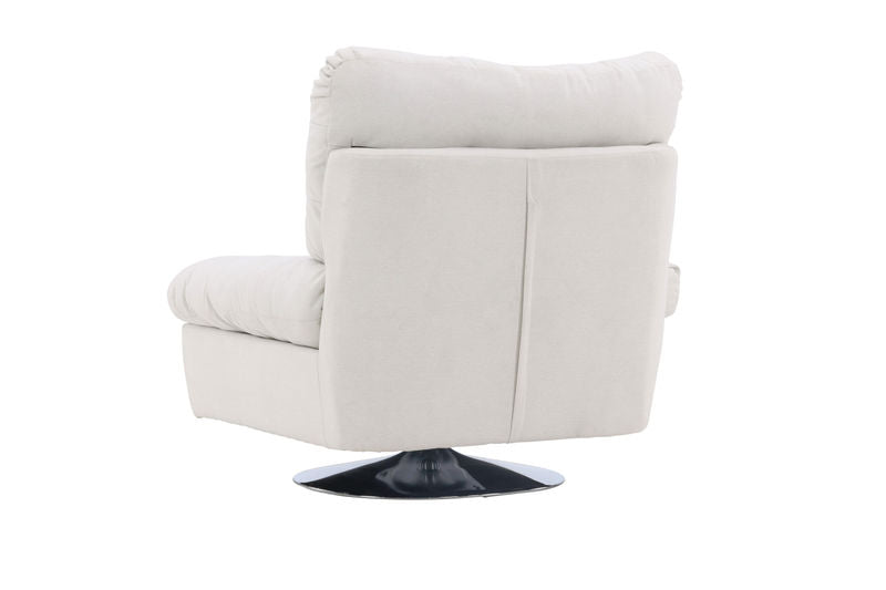 Florens Singel Soffa - Chrome / Offwhite tyg Fåtöljer Venture Home