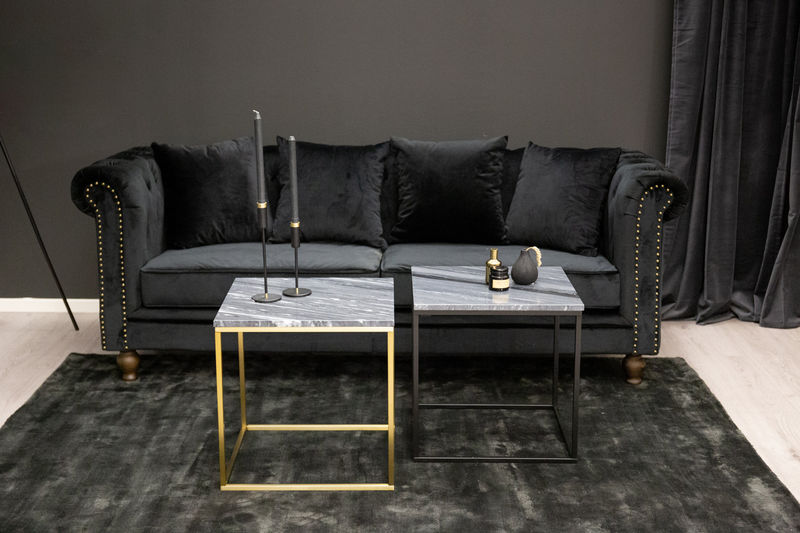 VELVET 3-Sits Soffa Svart - Hemboden