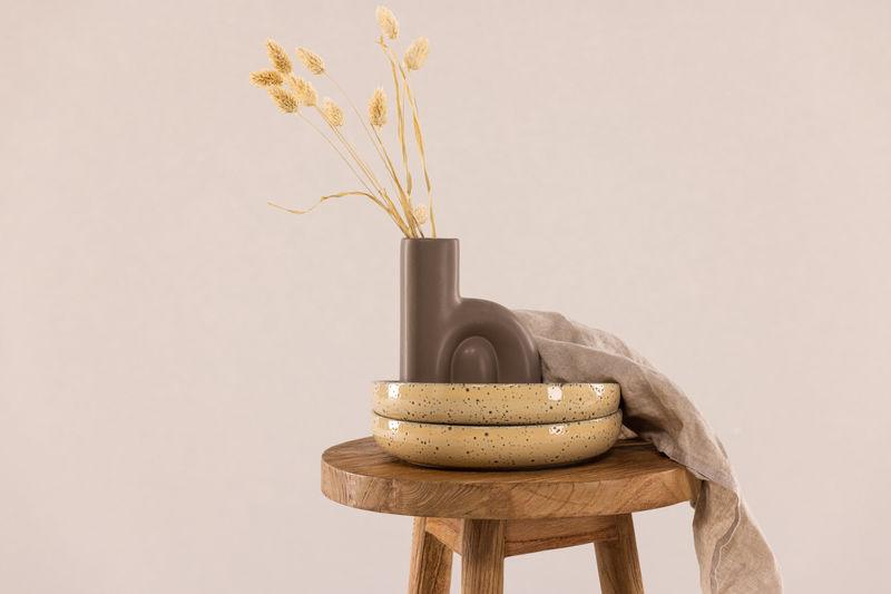 Vind Bohus Pouf - Brown / Wood - Hemboden