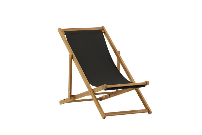 Strandstol Peachy - Natur/Svart - Acacia