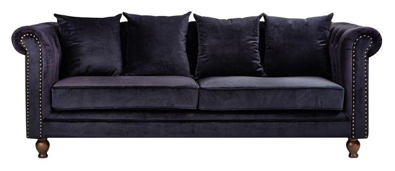 VELVET 3-Sits Soffa Svart - Hemboden