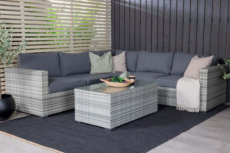 Amazon - Soffgrupp utomhus 3+2+1 - Grå Venture Home